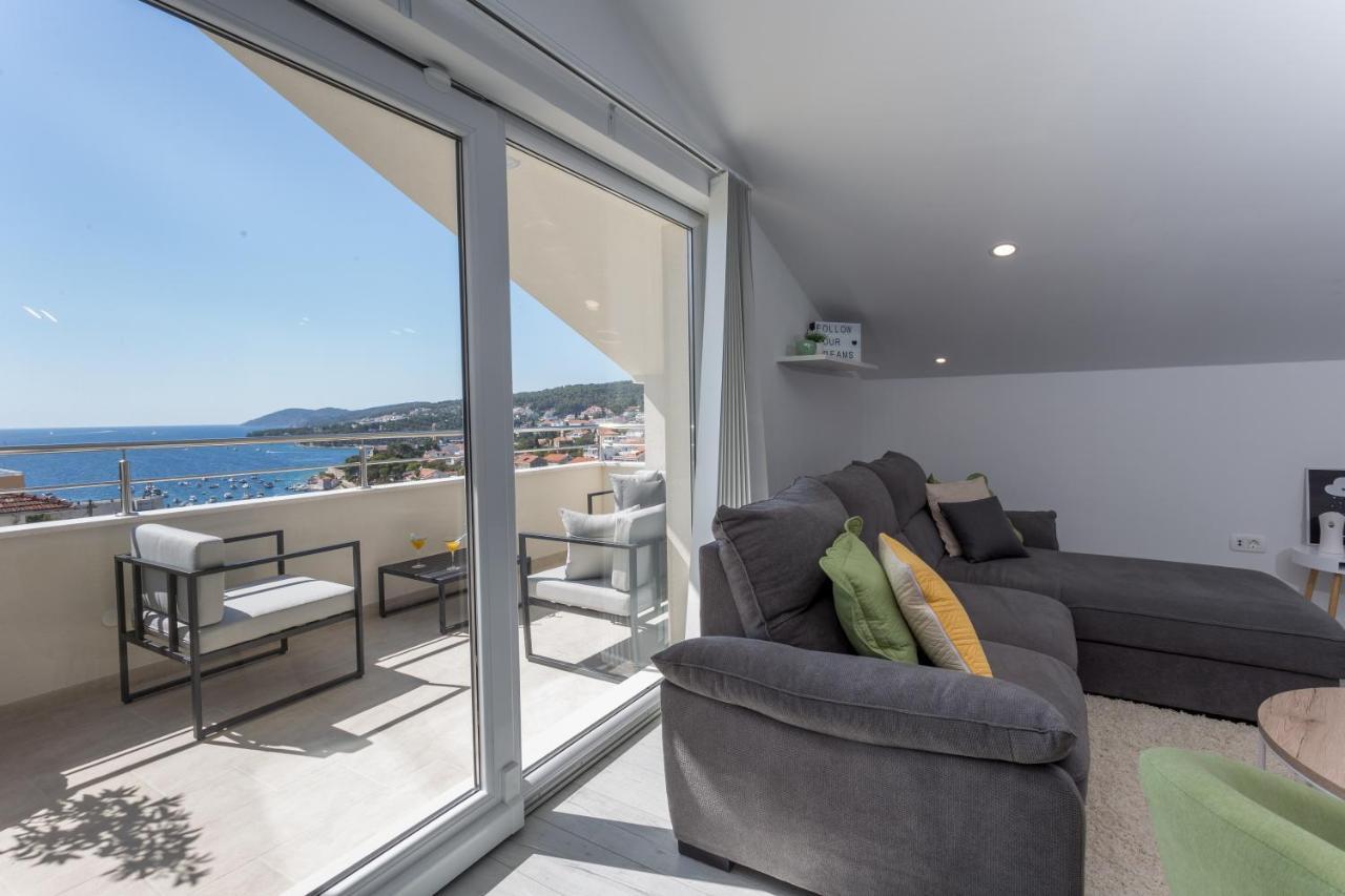 Golden View Penthouse Lägenhet Hvar Town Exteriör bild